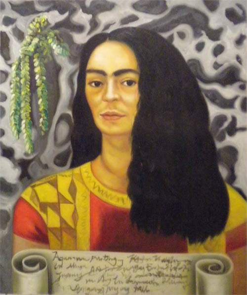 Vendita falso d'autore Self portrait with loose hair di Rivera-Khalo